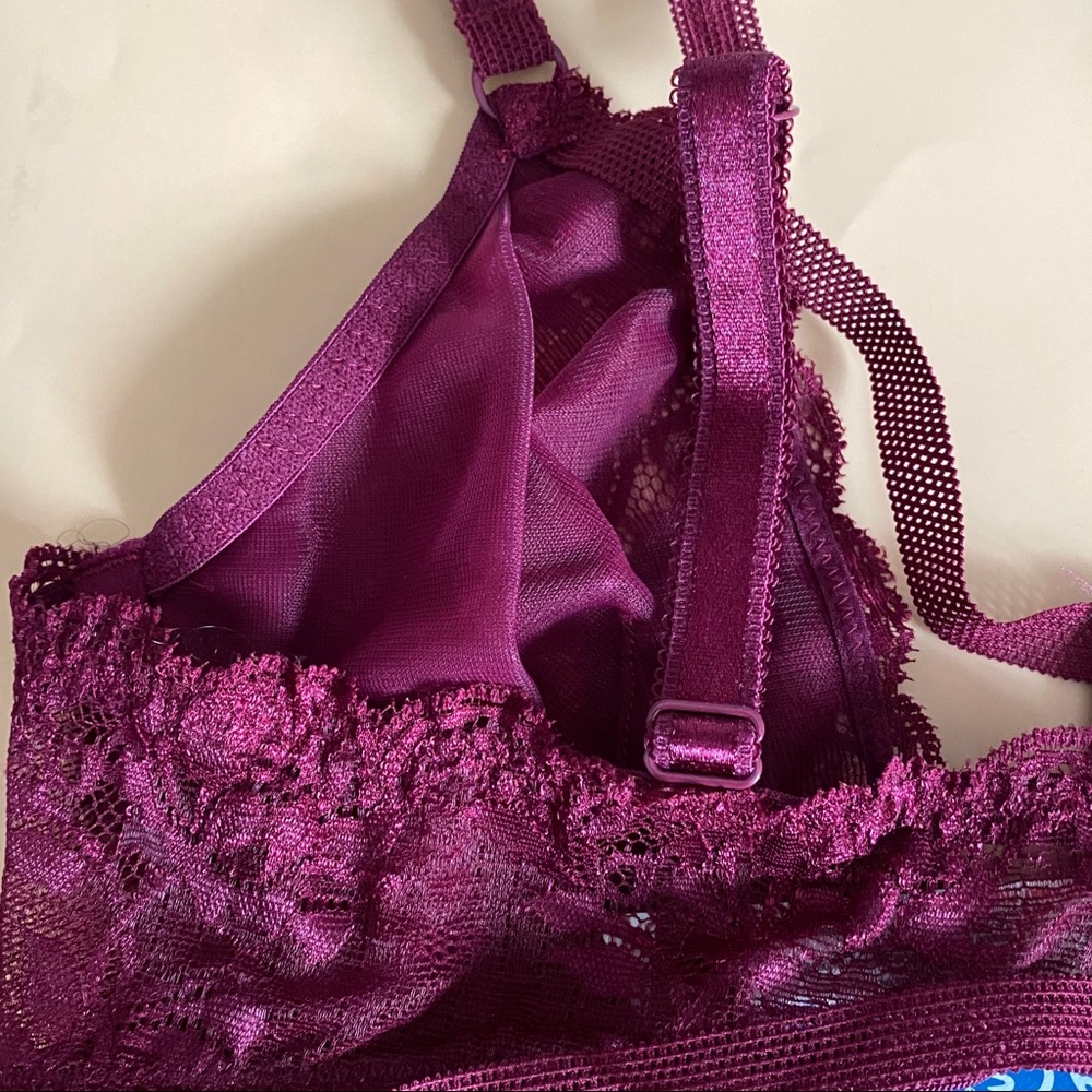 FREE PEOPLE UNDERWIRE BRA SHIRAZ RED DREAM OF ME - Picture 4 of 8